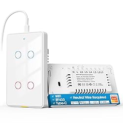 SMATRUL Smart Wall Light Switch with USB C