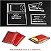 Mini Card Case Kraft Paper Template Horizontal Simple Wallet Leather Pattern Set Leather Craft DIY Tools Model
