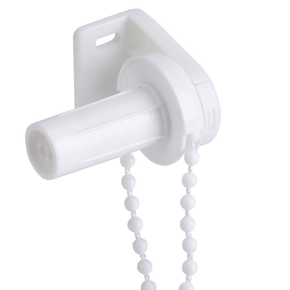 Yosoo 17mm Roller Blind Repair Kit, White Plastic Shade Clutch Bracket with 89cm Bead Chain Window Treatment Fitting for Standard Roller Blinds Replacement