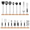 Kitchen Utensil Set 36Pcs Silicone Cooking Set, Kitchen Gadget Set with Heat Resistant Non-Slip Spoon, Turners, Tongs…