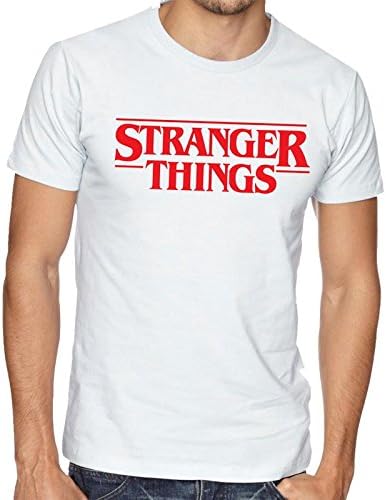 DAB Apparels Men's Black Colour Half Sleeve Stranger Things Round Neck Cotton T-Shirt