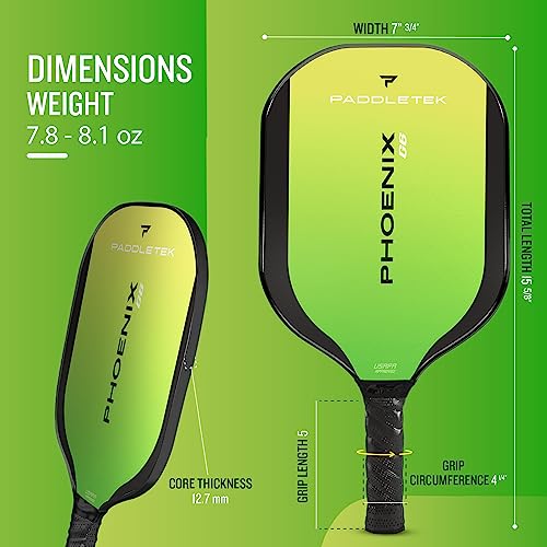 Paddletek Phoenix G6 Pickleball Paddle Professional Pickleball