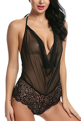 Womens Plus Size Sexy One-Piece Lingerie 6