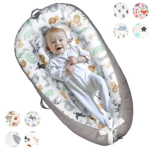 Yoocaa Baby Lounger Soft 100 Cotton & Fiberfill Breathable Newborn