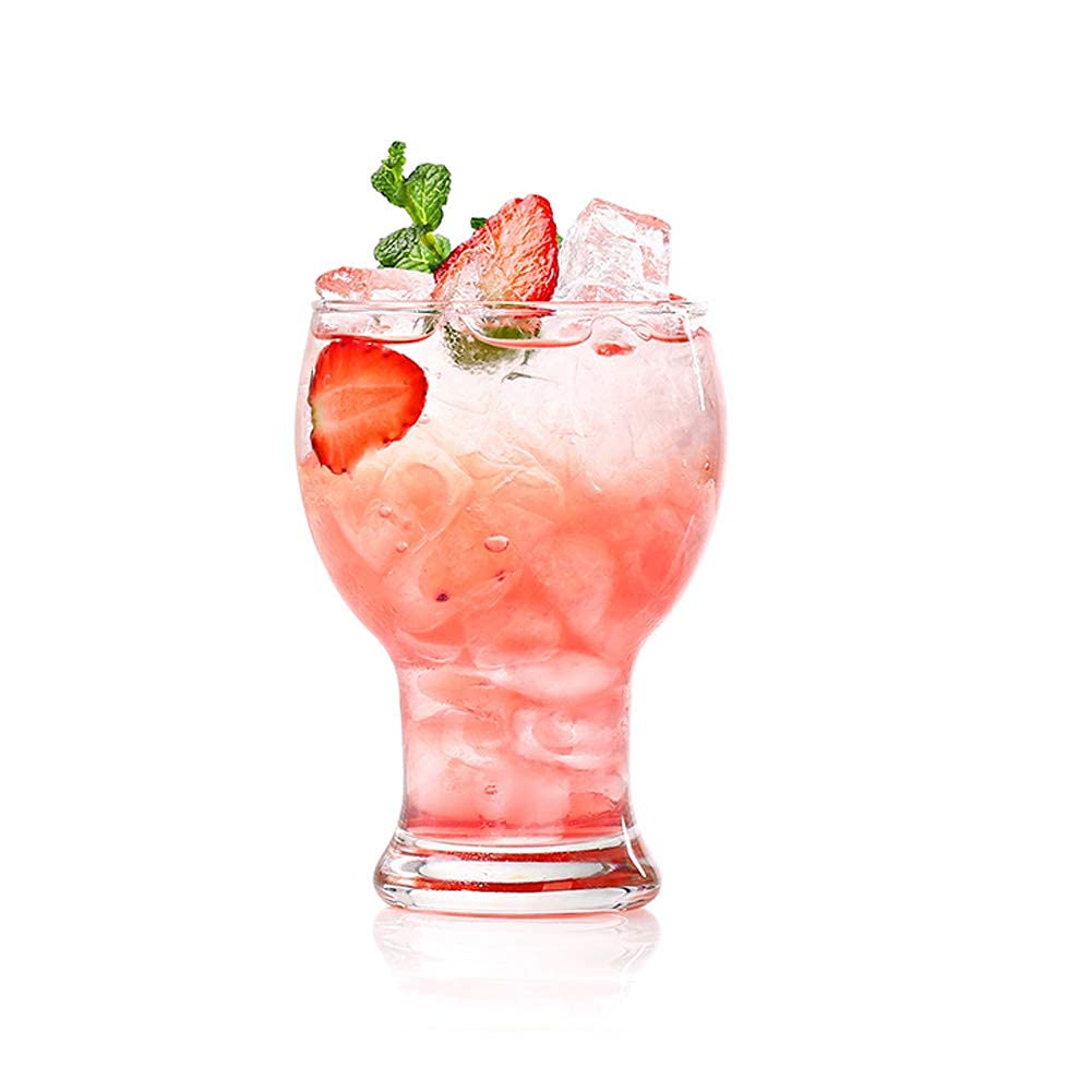 Novelty Latte Glasses 300ml Heat Resistant Borosilicate Glass Cappuccino Coffee Cup Macchiato Cocktail Appetizer Glasses Stripped Mug for Hot Chocolate Espresso Coffee Ice Cream Tea Juice (pattern3#) — image 1