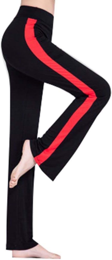 Hellomiko Women Yoga Pants Ladies Trousers,Ladies Jogging Trousers with Side Strips Flared Pants Casual Elastic Fitness Running Pants
