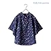 Elufly Kid's Stars Hooded Raincoat (M, Blue)