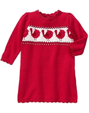 Baby Girl Cardinal Sweater Dress