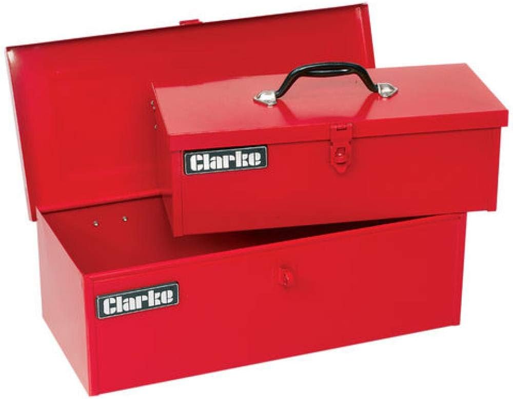 Clarke CTB4100B 2 Piece Toolbox Set - Durable Storage