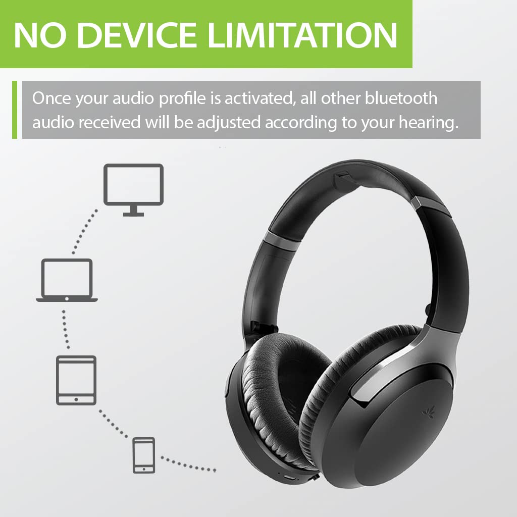 Avantree Oasis Plus & Aria Me: aptX Low Latency & HD Bluetooth Transmitter for TV & Wireless Headphones Personalized Sound w/App, Noise Cancelling, Charging Stand, aptX HD Low Latency