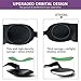 3D Sleeping Mask Eye Mask for Sleeping Contoured Shape Ultra Lightweight & Comfortable Sleep Mask for Travel, Nap, Shift Works 2 Pack (Black & Purple)