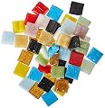 Authentic Glass Mosaic Tiles - Assorted Colors - 3/8"