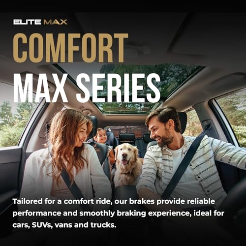 MAX Advanced Brakes - Brake Kit For 2017-2023 Honda CR-V (Gas Engine)| Carbon Ceramic Brake and Rotor Kit Front and Rear| Daily Driving Geomet Coated OE Brake Rotors
