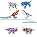 LTCtoy 16pcs Dinos Toy,Buildable Dinosaur Building Blocks Figures with Movable Jaws,Including T Rex,Triceratops, Velociraptor, etc