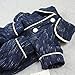 Fitwarm Stylish Dog Pajamas Pet Clothes PJS Coat Jumpsuit Soft Thick Warm Cotton Blue Medium