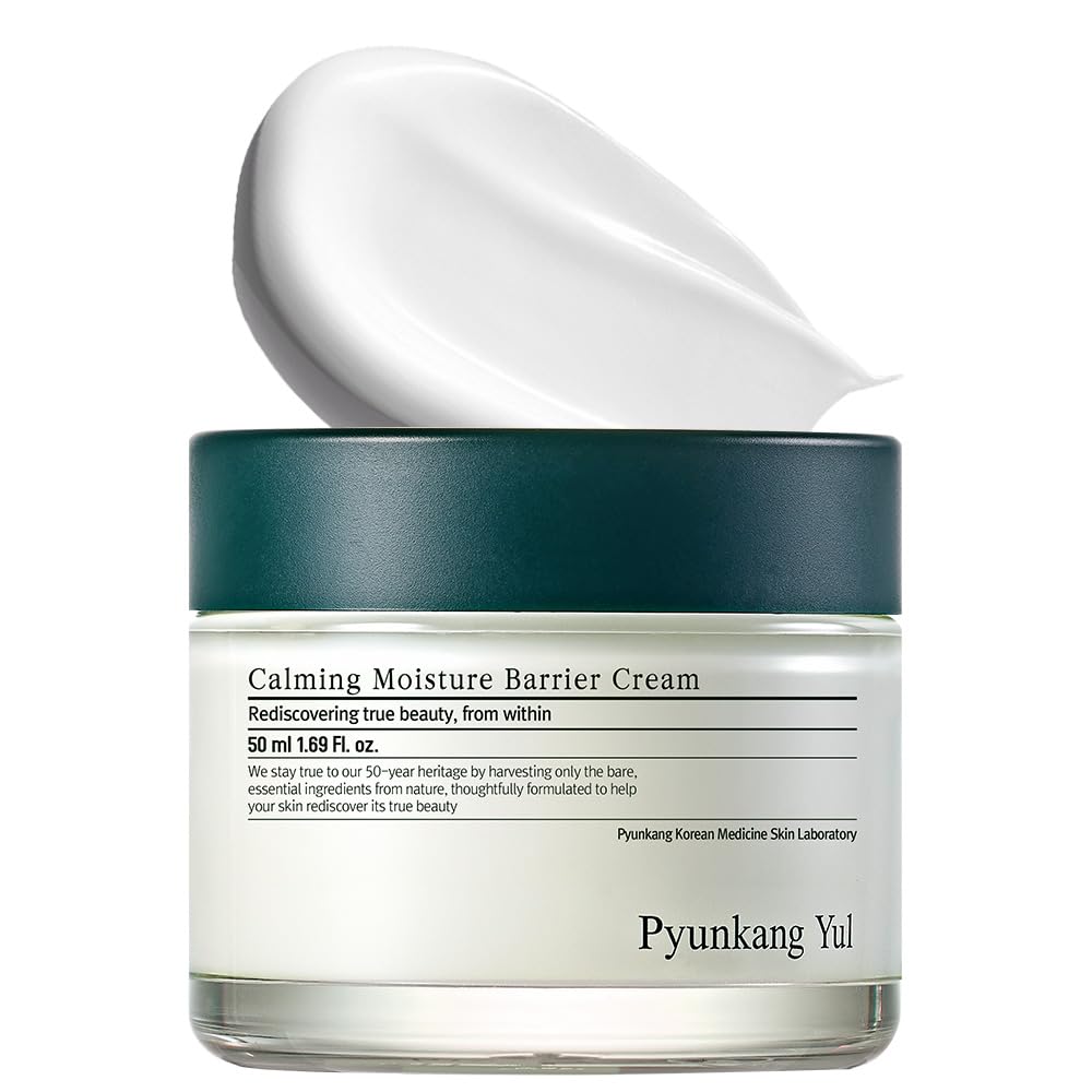 [PKY] Pyunkang Yul Calming Moisture Barrier Cream Instantly Soothes Sensitive Skin, Hyaluronic Acid & Ceramide for Hydration, Vegan, Korean Skincare (3.4 Fl. Oz, 50ml)