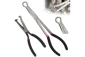 SENOY Electrical Disconnect Pliers, Upgrade Electrical Connector Disconnect Pliers 11/16in Automotive Electrical Disconnect Pliers Set Long Spark Plug Removal Electrical Disconnect Pliers for Cars