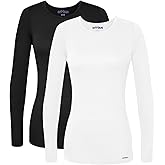 Sivvan Scrubs for Women - Long Sleeve Comfort Underscrub Tee 2-Pack
