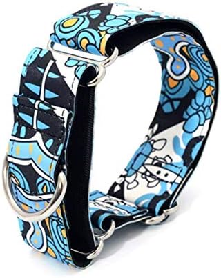 GOUSHENG collar Comfortable Fabric Super Strong Durable Reef Martingale Dog Collars Greyhounds Dog Collar 2.5Cm To 3.8Cm Wide Necklaces,02,Width 3.8Cm