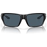 Costa Man Sunglasses Matte Black Frame, Gray Lenses, 60MM