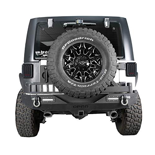 u-Box Smoked Jeep Wrangler Tail Light w/Brake Light & Turn Signal for Jeep JK Wrangler JK 2007-2018 - Thumbnail 2