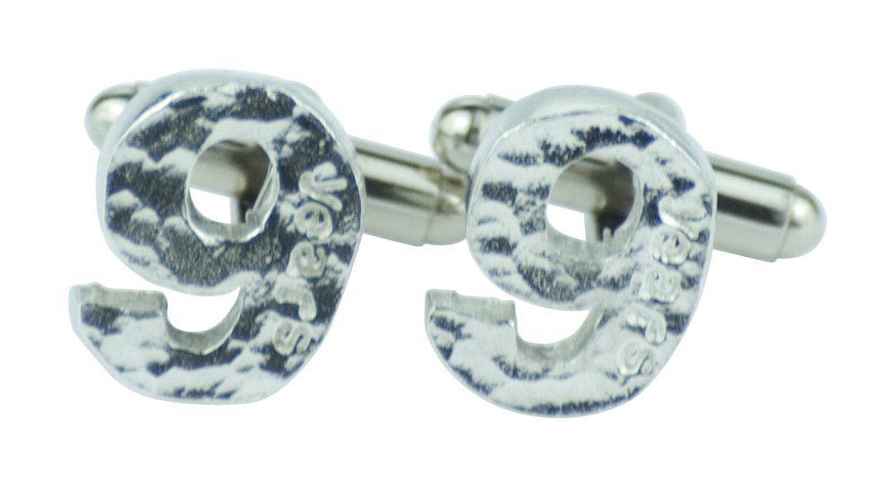 9 Year Anniversary Cuff links - Hammered Rustic Effect Made for the Perfect 9th Anniversary Gift, Made In UK