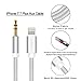Yeebline Aluminium iPhone 8 Car Auxiliary Audio Cord Lightning to 3.5mm Male Headphone Jack Adapter Audio Stereo Cable for iPhone 8 / 8 Plus / X, iPhone 7 / 7 Plus - Silver