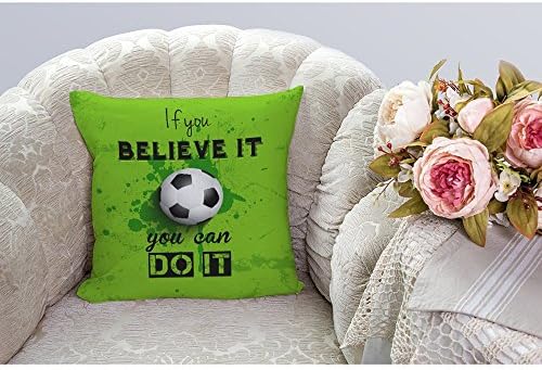 Amazon Com Hgod Designs Throw Pillow Cover Football With Quotes