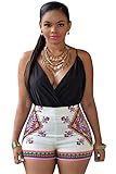 Happy Sailed Women Sleeveless Backless Casual Jumpsuits Rompers
