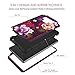 BENTOBEN Case for Samsung Note 9, 3 in 1 Hybrid Hard PC Soft Rubber Heavy Duty Rugged Bumper Shockproof Antislip Three Layers Full Body Protective Phone Cover for Galaxy Note 9, Purple Flower