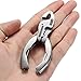 MEJOY 9 in 1 Multitool Keychain Plier Multifunction Plier Portable Pocket Indoor and Outdoor Folding Multitool White