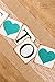 Ling's Moment Bride to Be Banner with Teal Glitter Heart, Wedding Bunting Garland Sign - Engagement Photo Prop, Party Decorations for Bridal Shower, Bachelorette Party