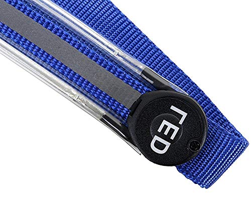 Flytianmy Adjustable LED Horse Breastplate Collar Reflective Horse Tack Sturdy Comfortable Equestrian Protective Safety Gear Blue