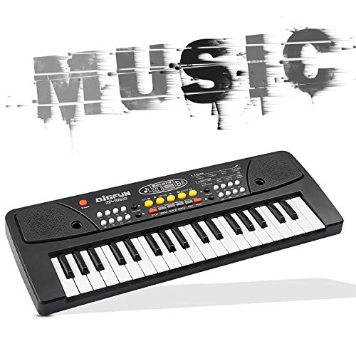aPerfectLife 37 Keys Piano Keyboard for Kids Multifunction Portable Piano Electronic Keyboard Music Instrument for Kids Early Learning Educational Toy