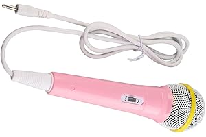 YOUTHINK Wired Microphone, Plastic Dynamic Microphone for Kids, Clear Sound, Perfect for Karaoke and Parties, 3.5mm Connectio