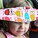 Baby Kids Car Seat Neck Relief Head Support Band with Adjustable Belt - Pink Owl
