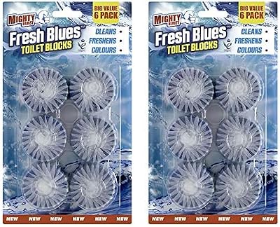 Airpure Mighty Burst Fresh Blue Toilet Block 12 Pack Cistern Blocks