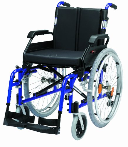 Drive DeVilbiss Healthcare Enigma XS Aluminium Self-Propelled Wheelchair with 18' Seat Width in Blue