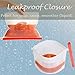 Reusable Silicone Food Bag | Reusable Freezer Bags | Reusable Food storage Bags for Sous Vide, Liquid, Snack , Sandwich | Preserving And Cooking with Reusable silicone bags | 3 Large + 3 Medium
