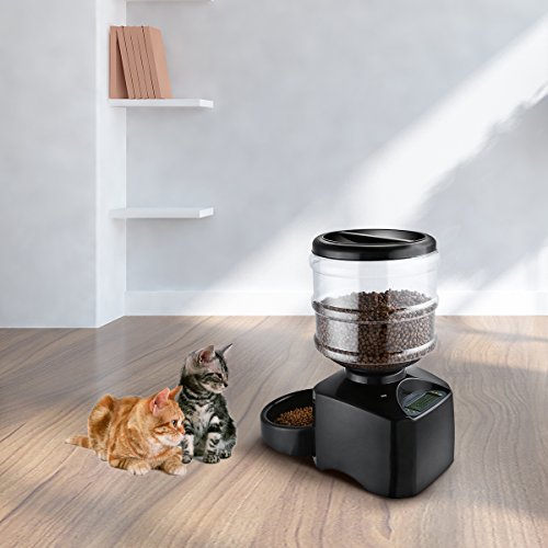 isYoung 5.5L Automatic Pet Feeder Electronic Control Feeder with Big