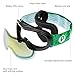 PP PICADOR Kids Ski Goggles with Excellent Impact Resistance Anti-Fog Lens 100% UV Protection for Boys & Girls (Black)