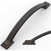 Amerdeco 10 Pack Oil Rubbed Bronze Cabinet Pulls 5" | Handles for Kitchen Cabinet Hardware, Arch Cabinet Handles for Bathroom Dresser Drawer Handles ZH0016