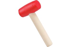 Waenerec 1Pcs Toy Hammer Simulation Wooden Hammers Plastic Toddler Hammer SmallPortable Kids Maintenance Tools Toys Pretend Fake Mallet Hammers for Boys Girls