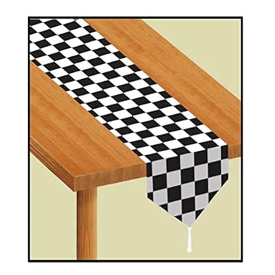 Printed Checkered Table Runner
