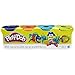 Play-Doh pack of 4 (16 oz) colors Blue, Orange, Teal & Neon Yellow by Hasbro