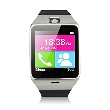 Excelvan GV18 - Smartwatch Reloj NFC Smartphone Libre 2G SIM ...