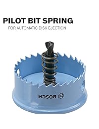 Bosch HTWS - Juego de 3 sierras de corona para pared delgada