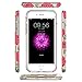 iPhone 7 Plus Case, CASY MALL Hybrid Slim Fit Hard Case Drop Protective Cover for Apple iPhone 7 5.5 Inch Rose Flower