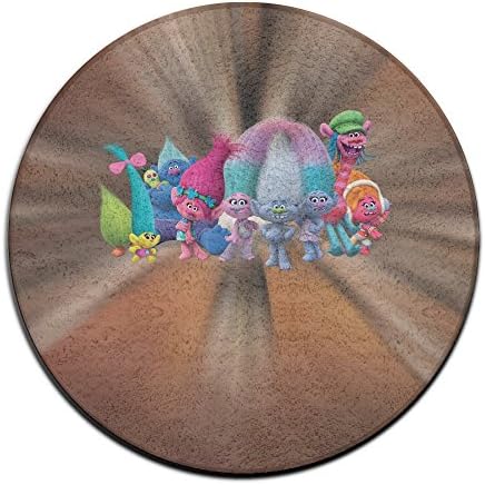ASCHO2 Trolls Indoor Outdoor Round Carpet Rug Mat - 2 Feet