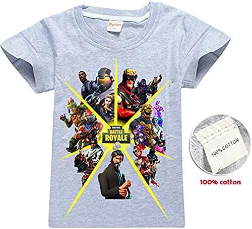 Summer Kids Boys T-Shirt Minecraft Batman Fortnite Pant Gamer Printed T Shirt Children Clothing Cotton Top